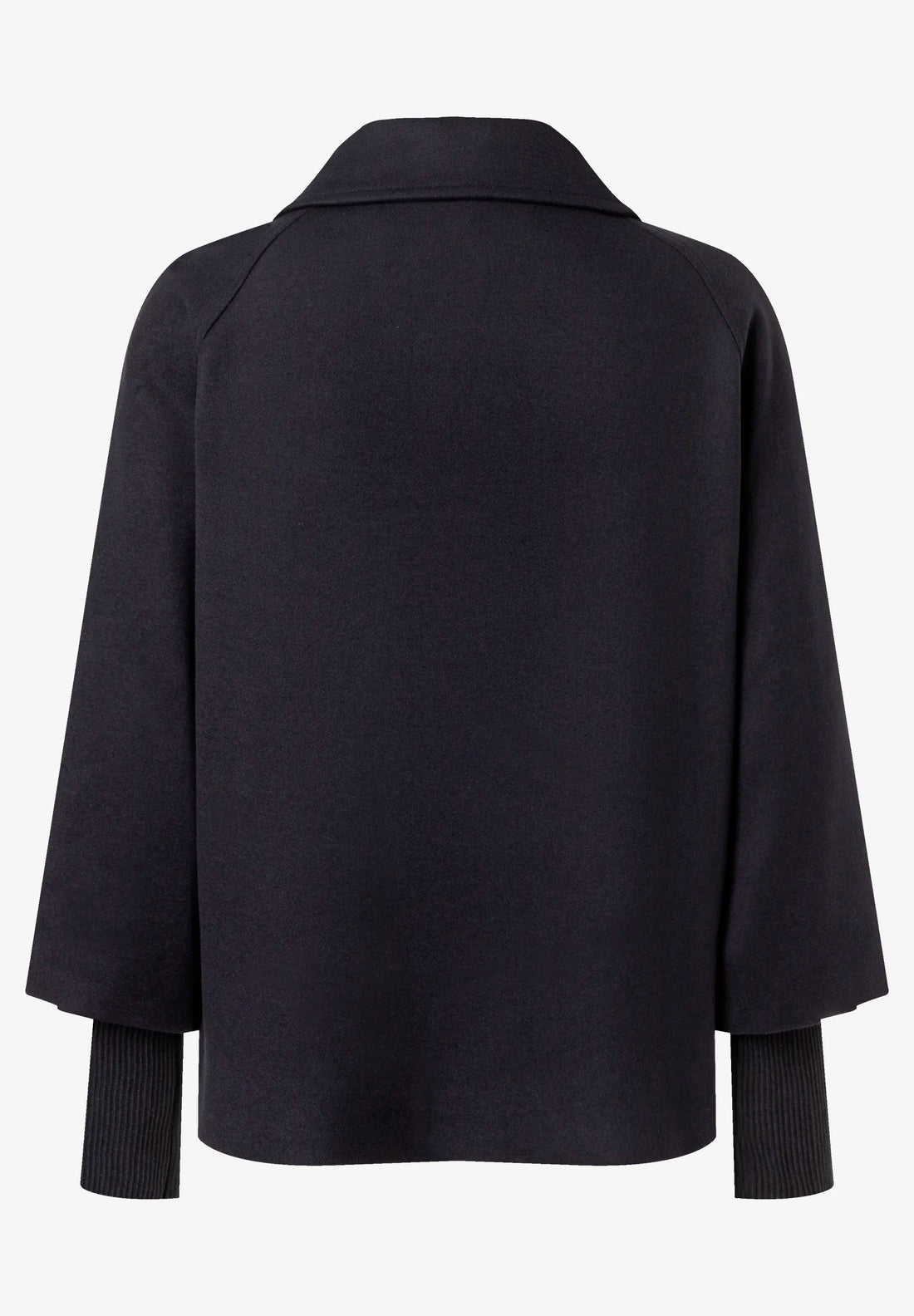 More &amp; More Marine Women Double-Breasted Wool Fleece Jacket SKU: 61147007_M0375 Image 02