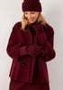 More & More Pomegranate Red Women Double-Breasted Wool Fleece Jacket SKU: 61147007_M0561 Image 01