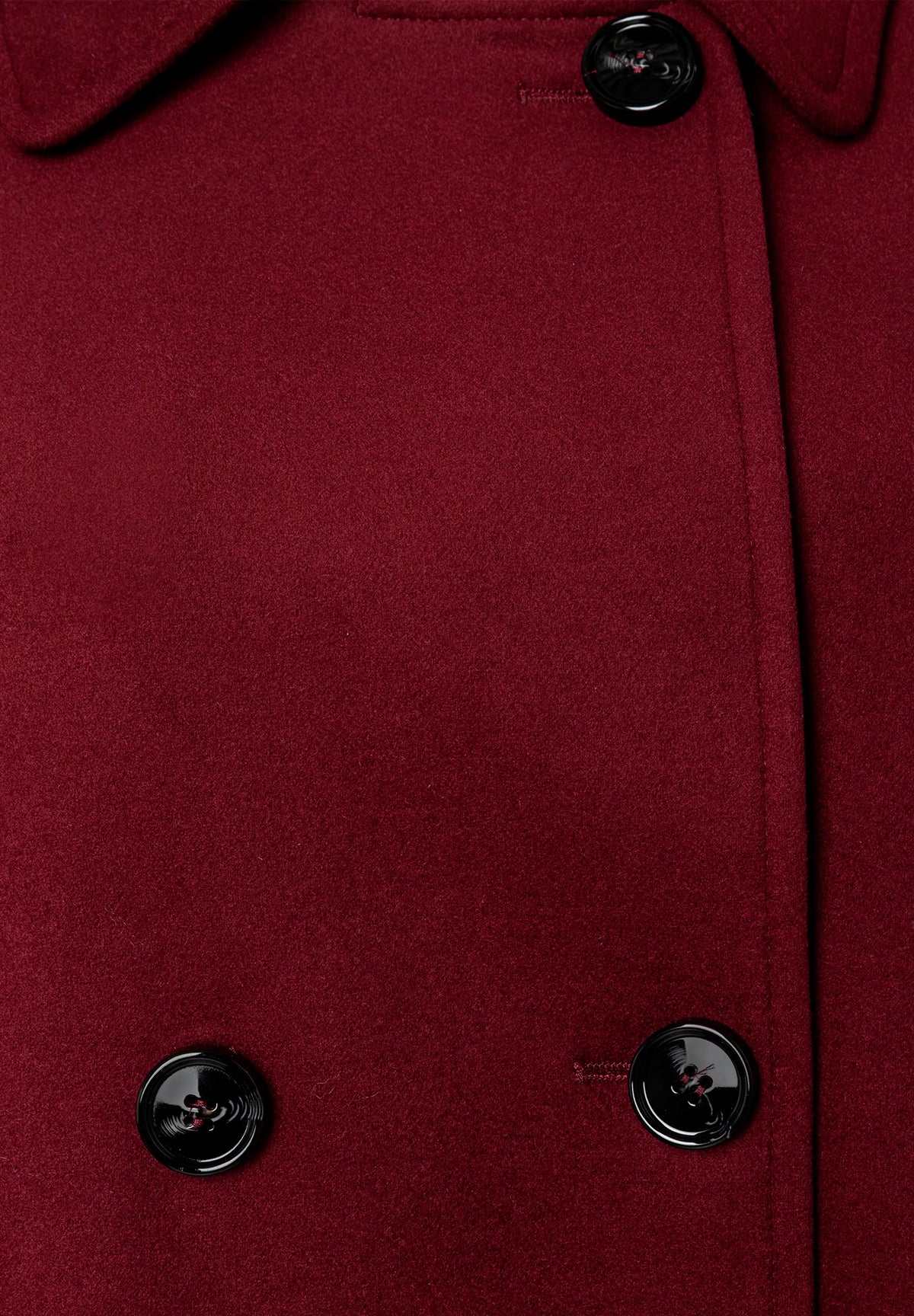 More &amp; More Pomegranate Red Women Double-Breasted Wool Fleece Jacket SKU: 61147007_M0561 Image 08