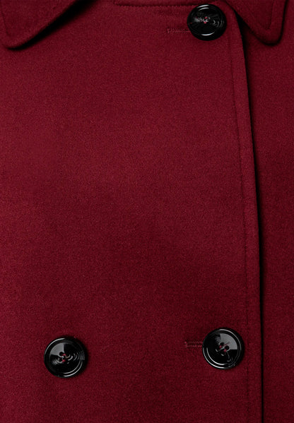 More &amp; More Pomegranate Red Women Double-Breasted Wool Fleece Jacket SKU: 61147007_M0561 Image 08
