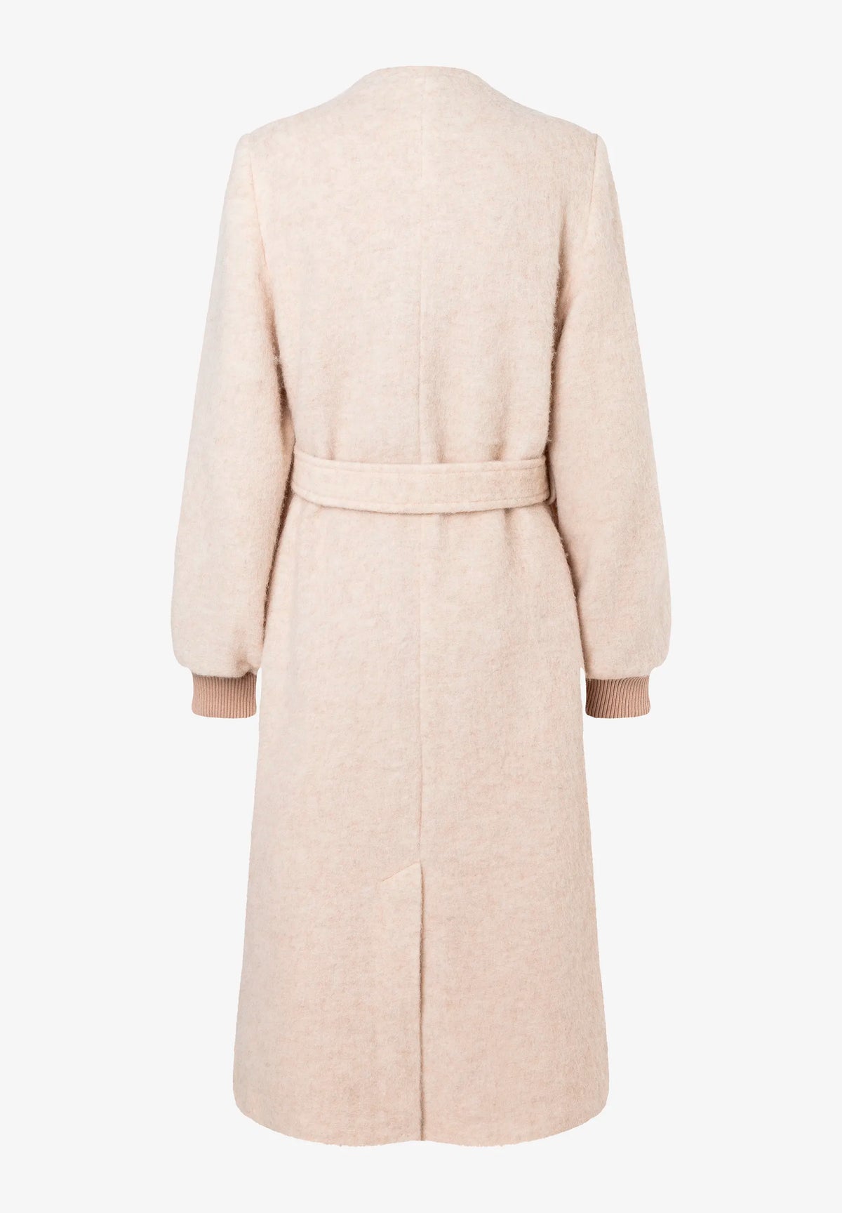 More &amp; More Powder Creme Women Coat with Tie Belt SKU: 61147009_M0031 Image 03