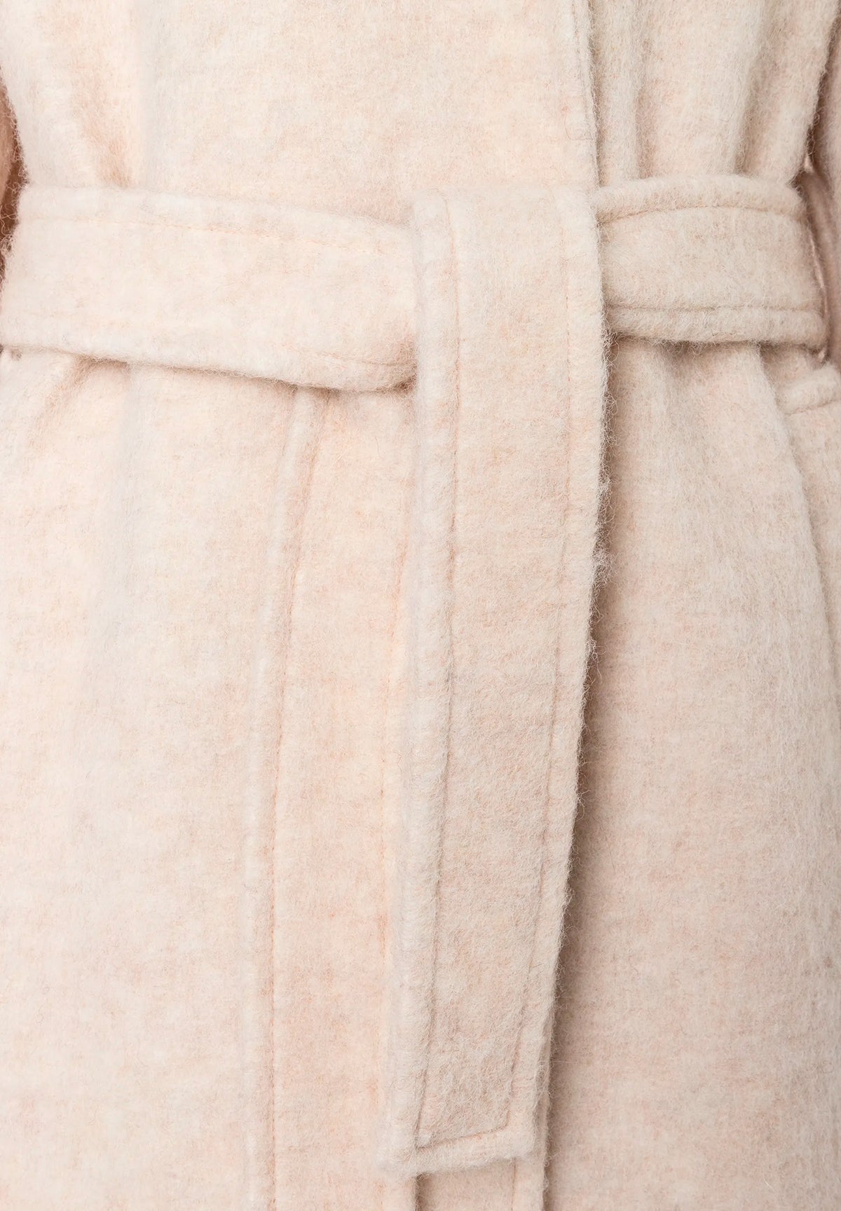 More &amp; More Powder Creme Women Coat with Tie Belt SKU: 61147009_M0031 Image 04