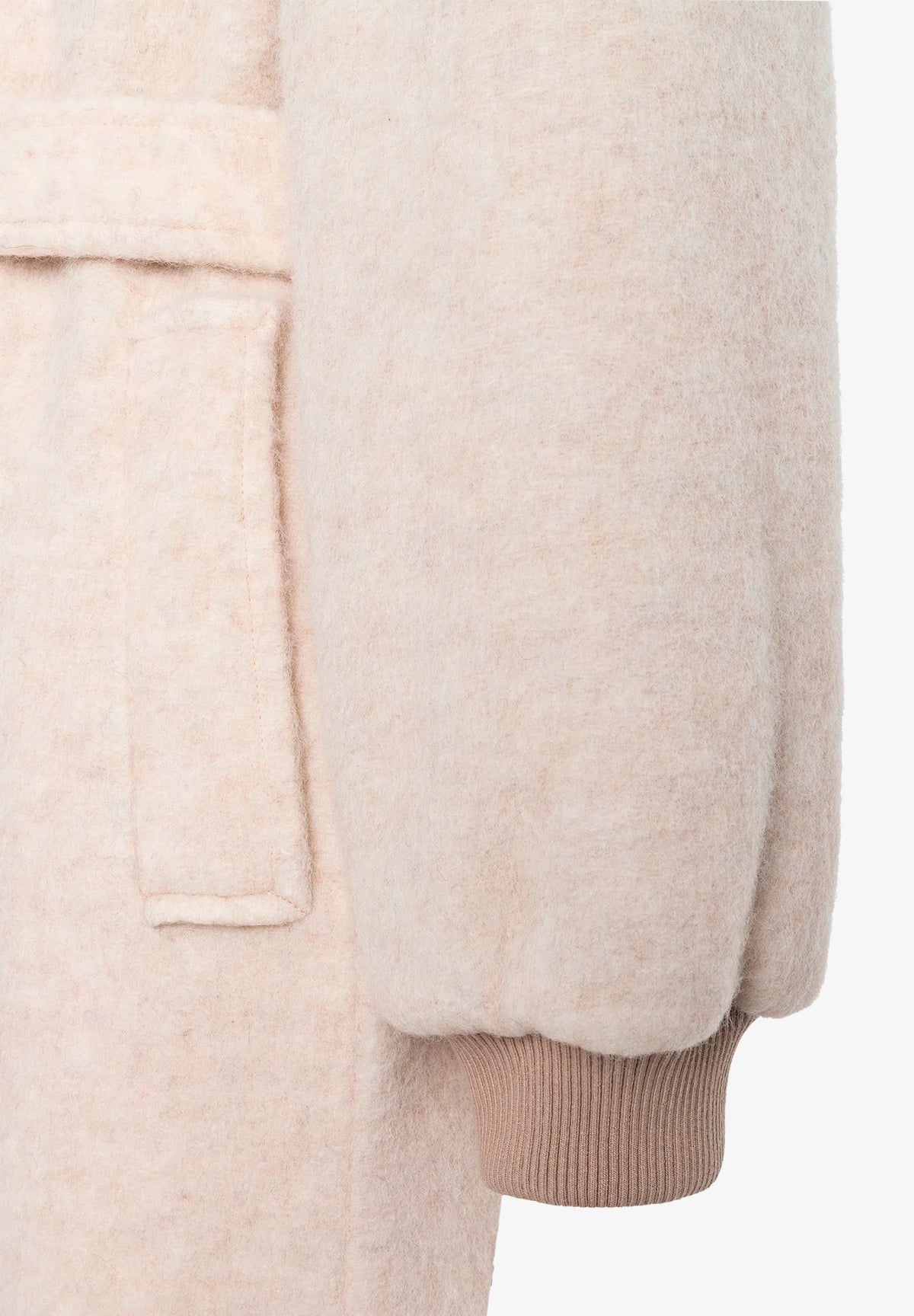More &amp; More Powder Creme Women Coat with Tie Belt SKU: 61147009_M0031 Image 05