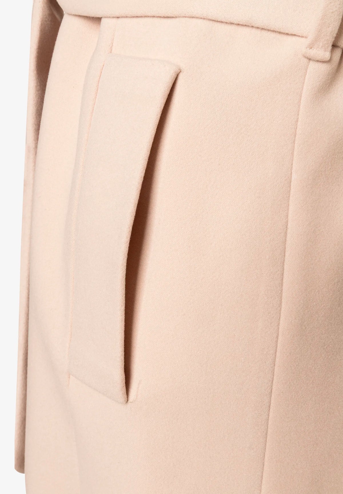 More &amp; More Powder Creme Women Coat with Faux Fur Collar SKU: 61147013_M0031 Image 04