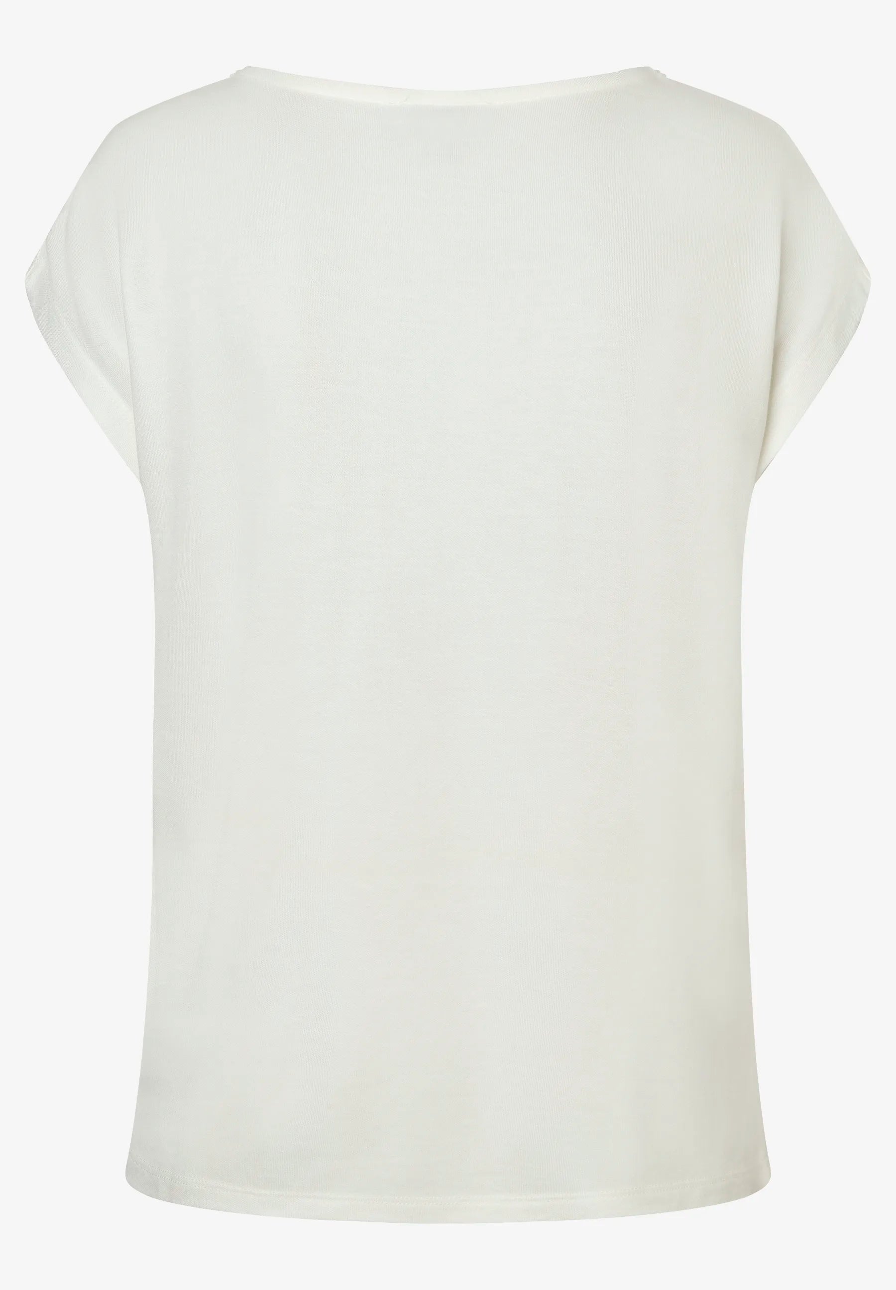 More &amp; More Off White Women T-Shirt with Pearls At The Neckline SKU: 61240060_0041 Image 03