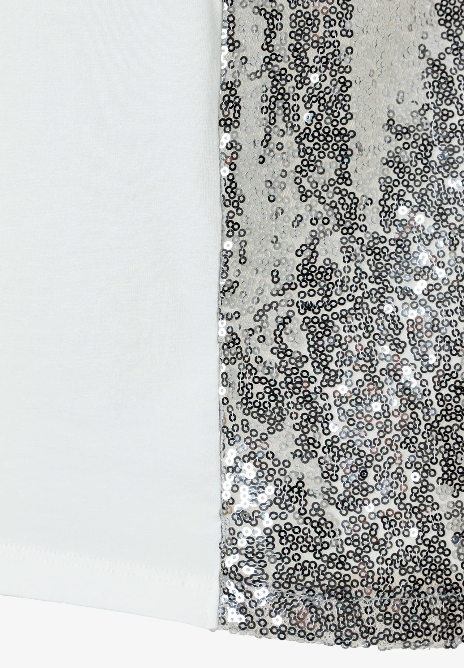 More &amp; More Off White Women Sequin Top SKU: 61240081_0041 Image 05