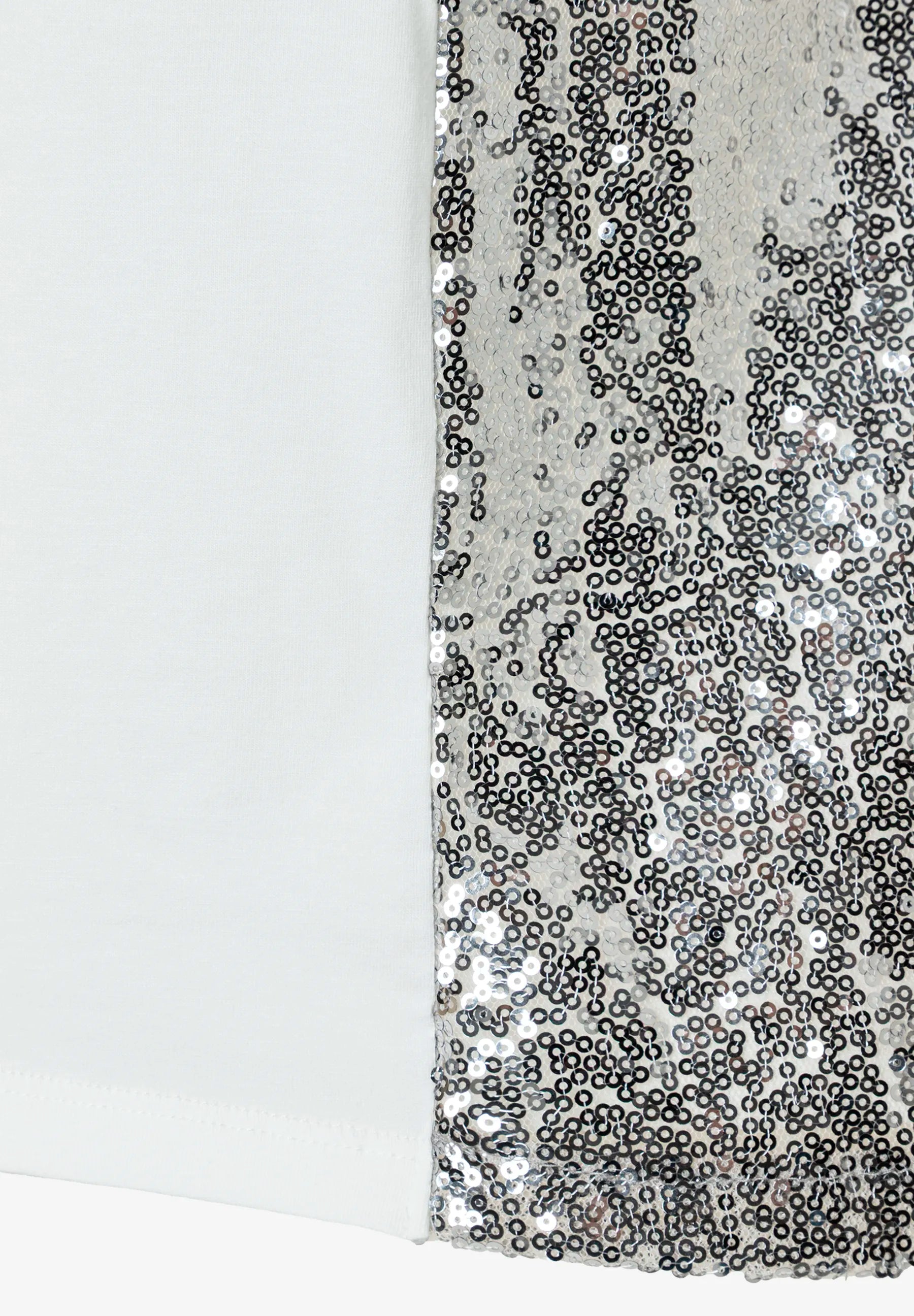 More &amp; More Off White Women Sequin Top SKU: 61240081_0041 Image 05