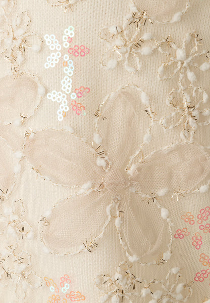 More &amp; More Off White Women Knit Top with Sequins SKU: 61241080_0041 Image 05
