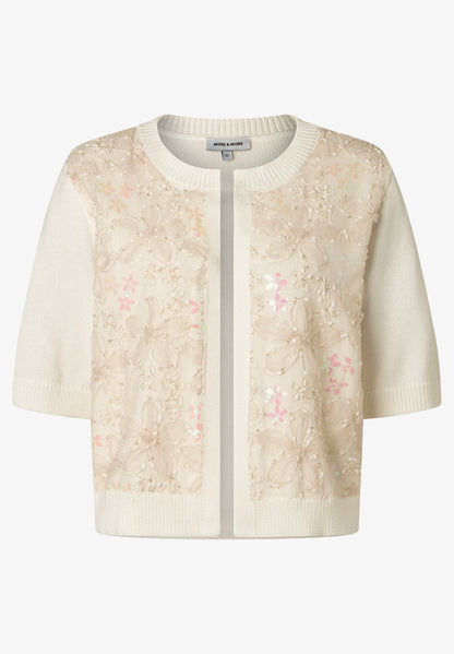 More &amp; More Off White Women Cardigan with Sequins SKU: 61241281_0041 Image 03