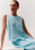 More & More Colour Contrast Lace Women Blouse Top with Lace Embroidery SKU: 61242082_2351 Image 01