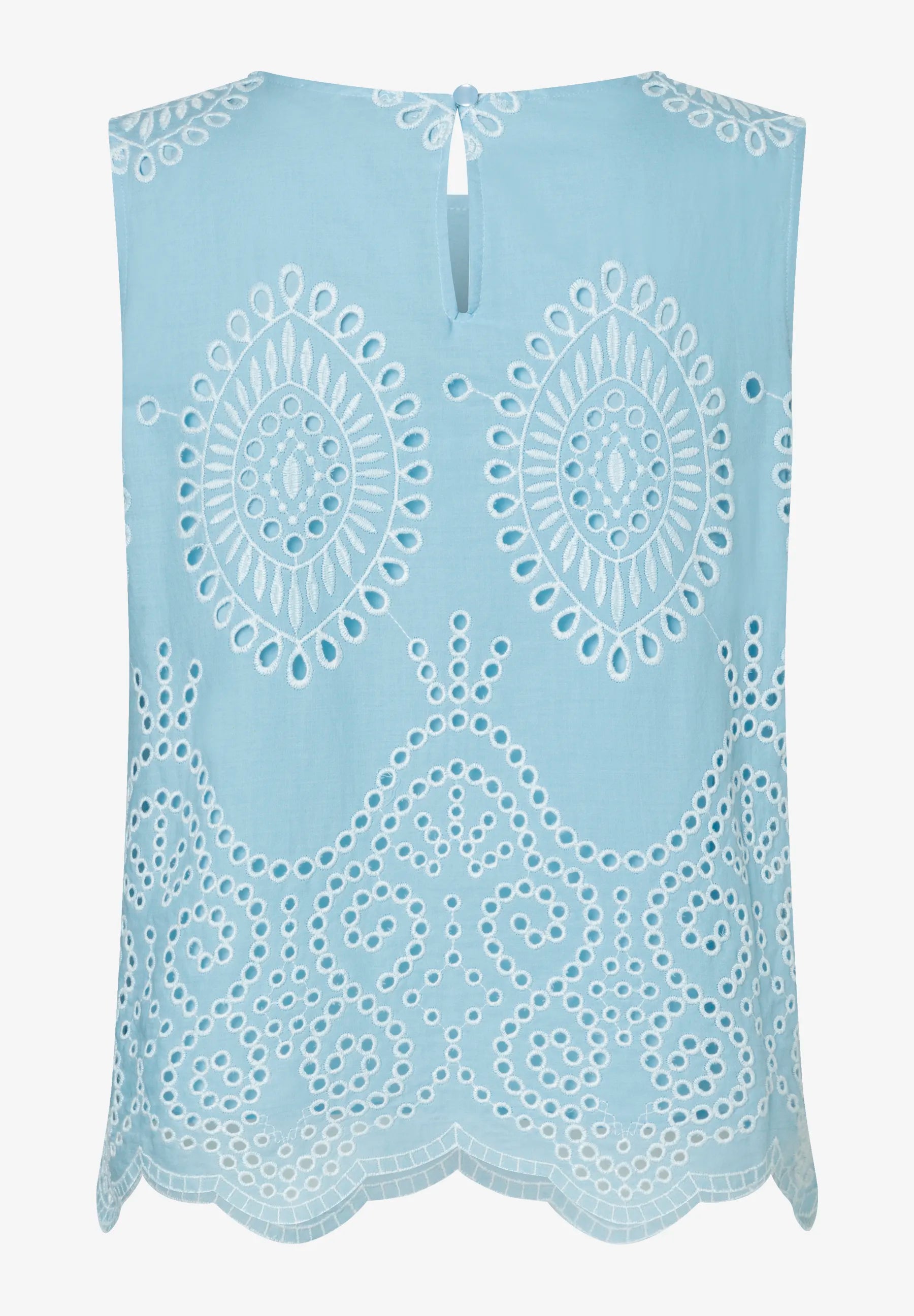 More &amp; More Colour Contrast Lace Women Blouse Top with Lace Embroidery SKU: 61242082_2351 Image 04
