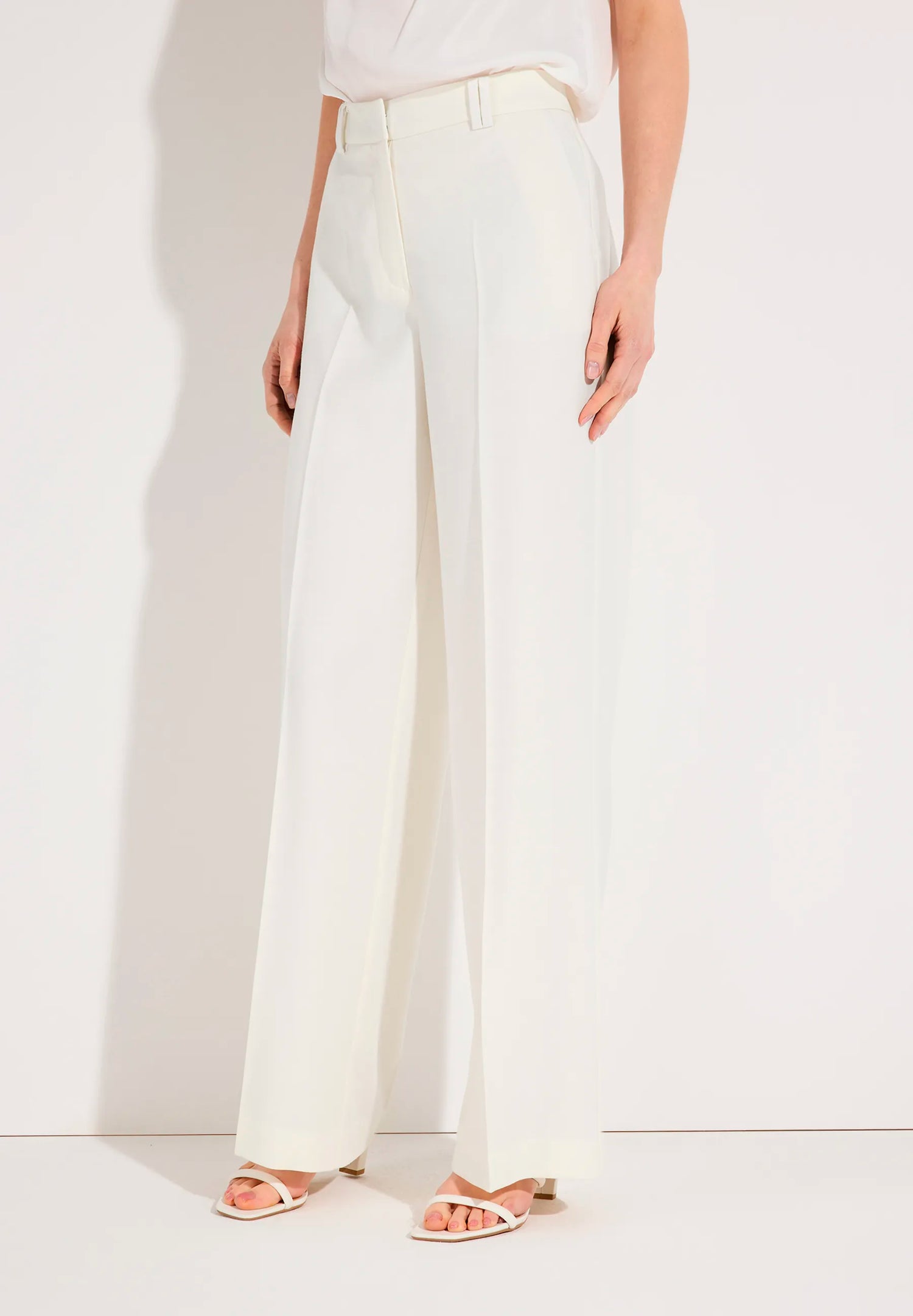 More &amp; More Off White Women Wide-Legged Suit Trousers SKU: 61244058_0041 Image 01