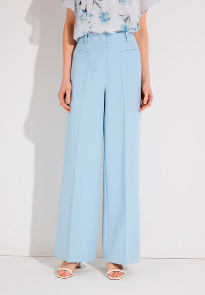 More &amp; More Soft Cloudblue Women Wide-Legged Suit Trousers SKU: 61244082_0351 Image 01