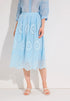 More & More Colour Contrast Lace Women Skirt with Eyelet Embroidery SKU: 61245080_2351 Image 01