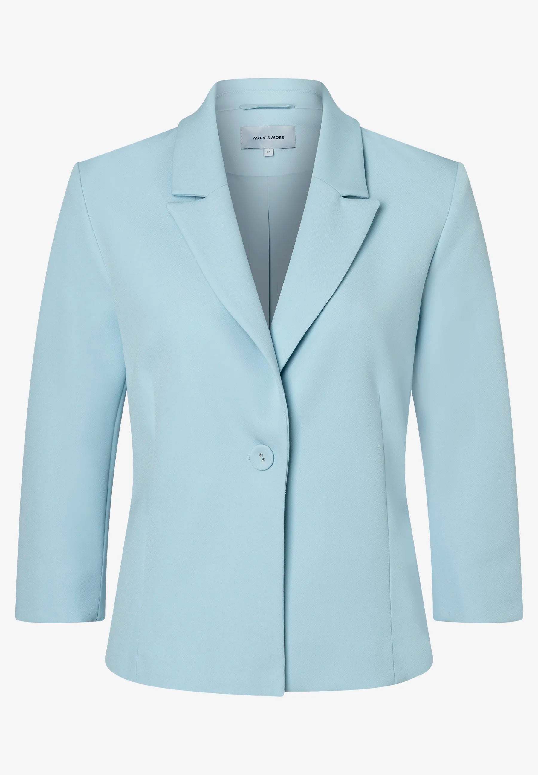 More &amp; More Soft Cloudblue Women Short Blazer SKU: 61246080_0351 Image 04
