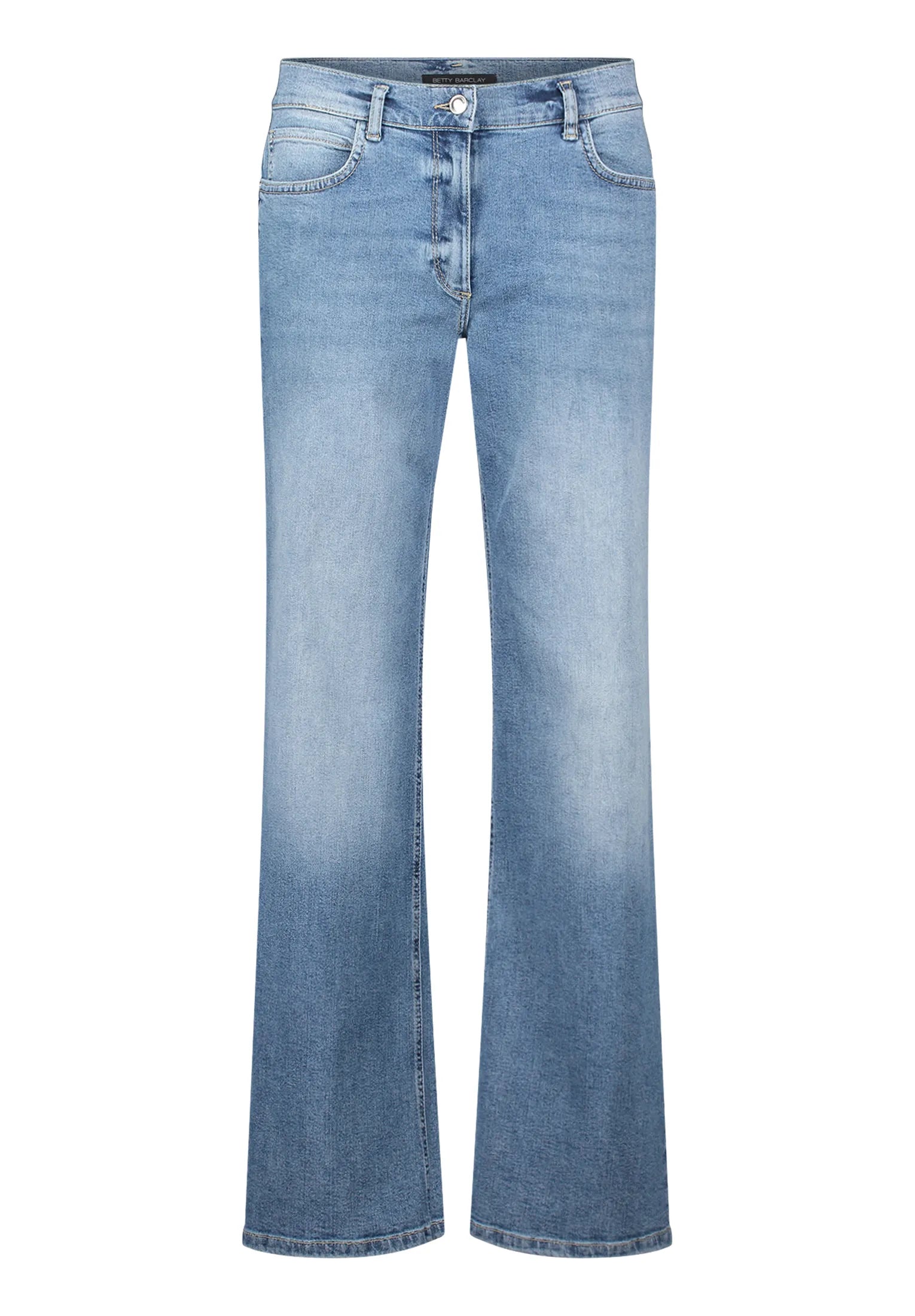 Betty Barclay Middle Blue Denim Women Casual Trousers with Rhinestones SKU: 6133-1980_8619 Image 06