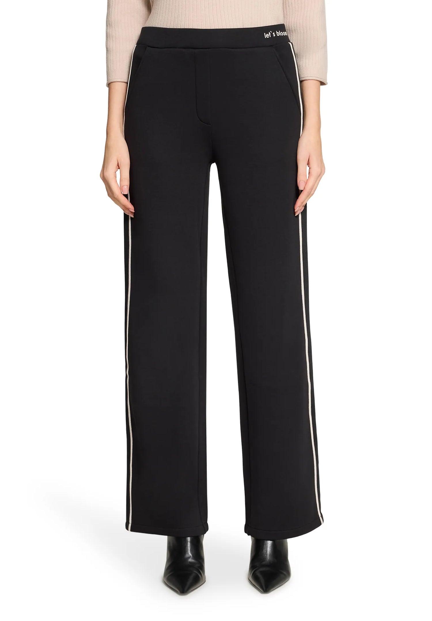 Betty Barclay Black Women Slip-On Trousers 1/1 Length SKU: 6141-1499_9045 Image 02
