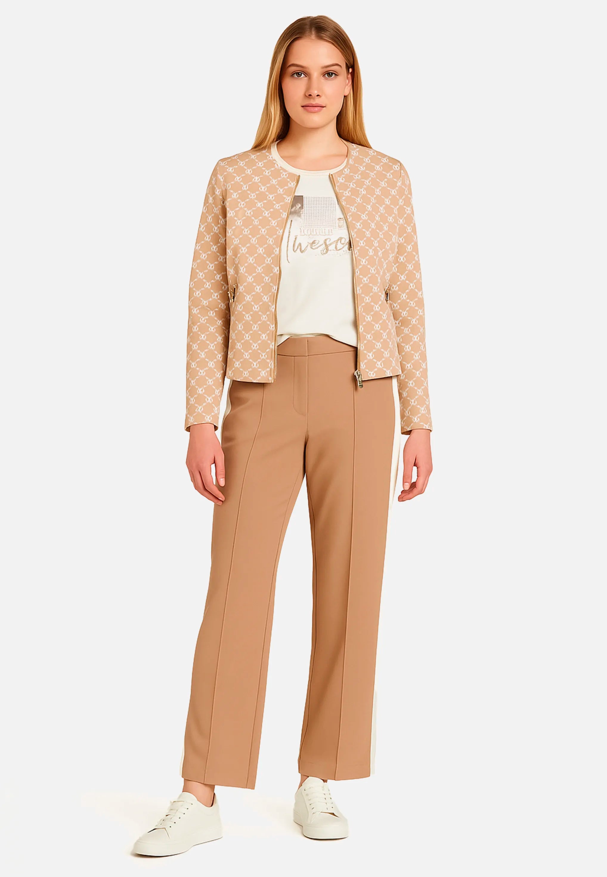 Betty Barclay Natural Women Casual Trousers with Side Stripes SKU: 6142-2924_7022 Image 01