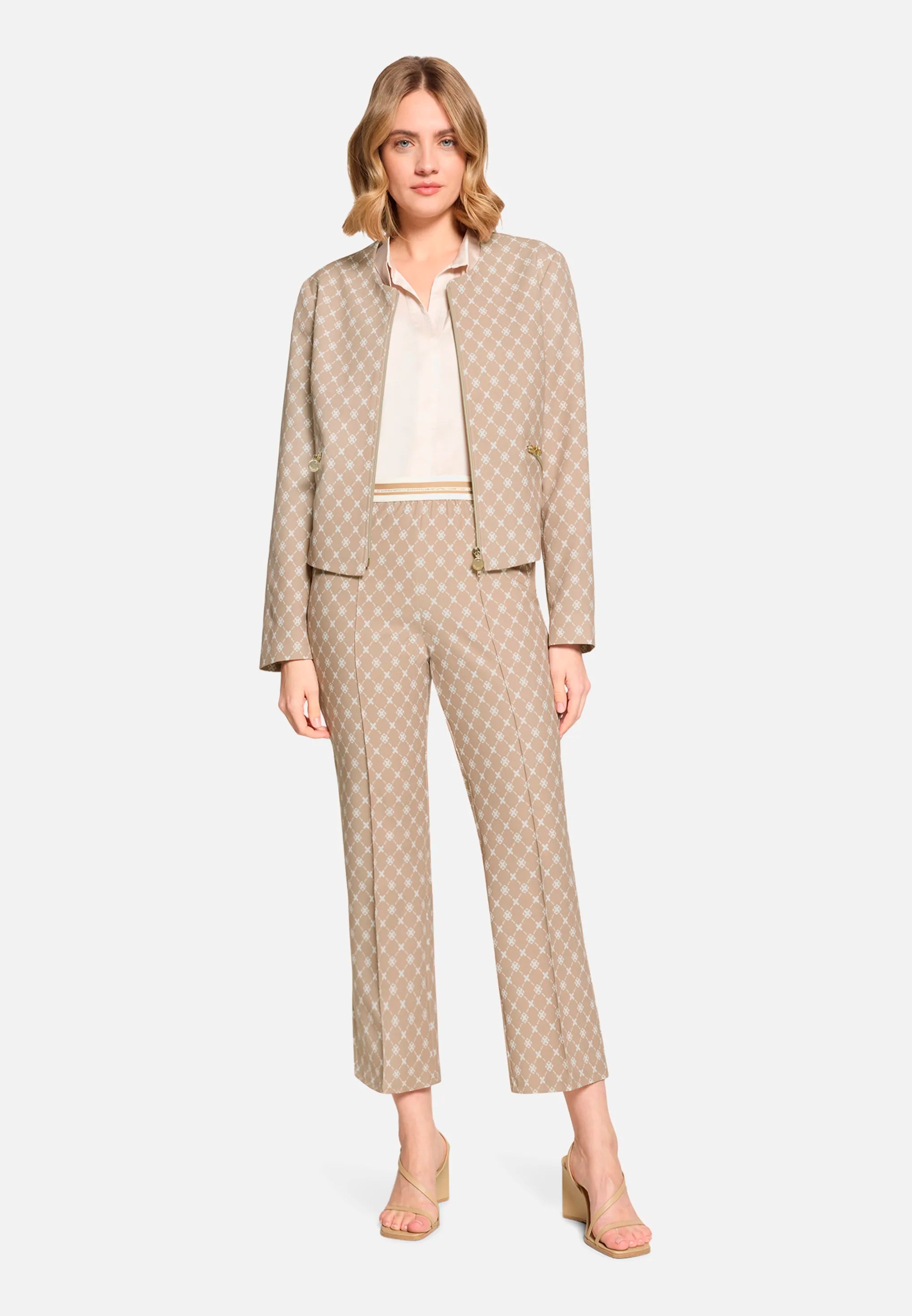 Betty Barclay Nature/Cream Women Casual Slim Fit Trousers SKU: 6143-1706_1814 Image 01
