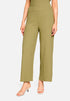 Betty Barclay Soft Olive Women Culottes with Elastic Waistband SKU: 6155-1821_7366 Image 01