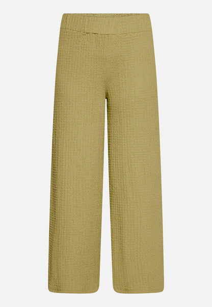 Betty Barclay Soft Olive Women Culottes with Elastic Waistband SKU: 6155-1821_7366 Image 04