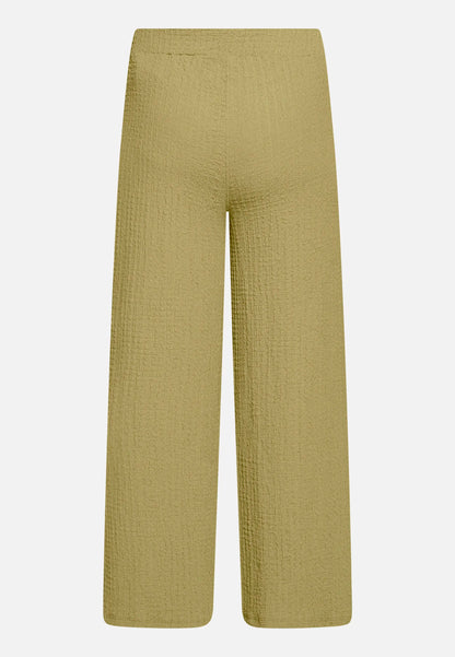Betty Barclay Soft Olive Women Culottes with Elastic Waistband SKU: 6155-1821_7366 Image 05
