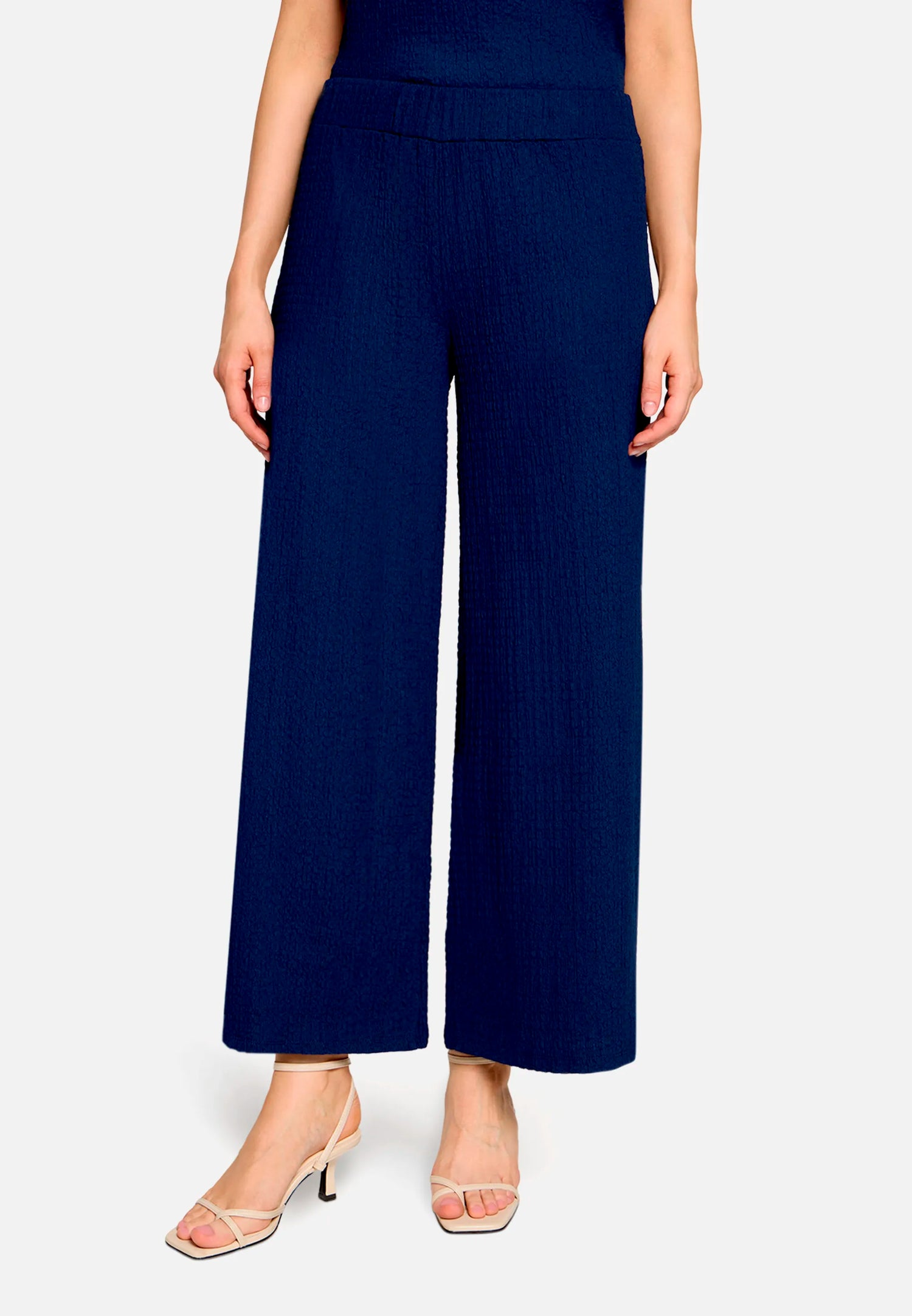 Betty Barclay Ocean Cavern Women Culottes with Elastic Waistband SKU: 6155-1821_8359 Image 01