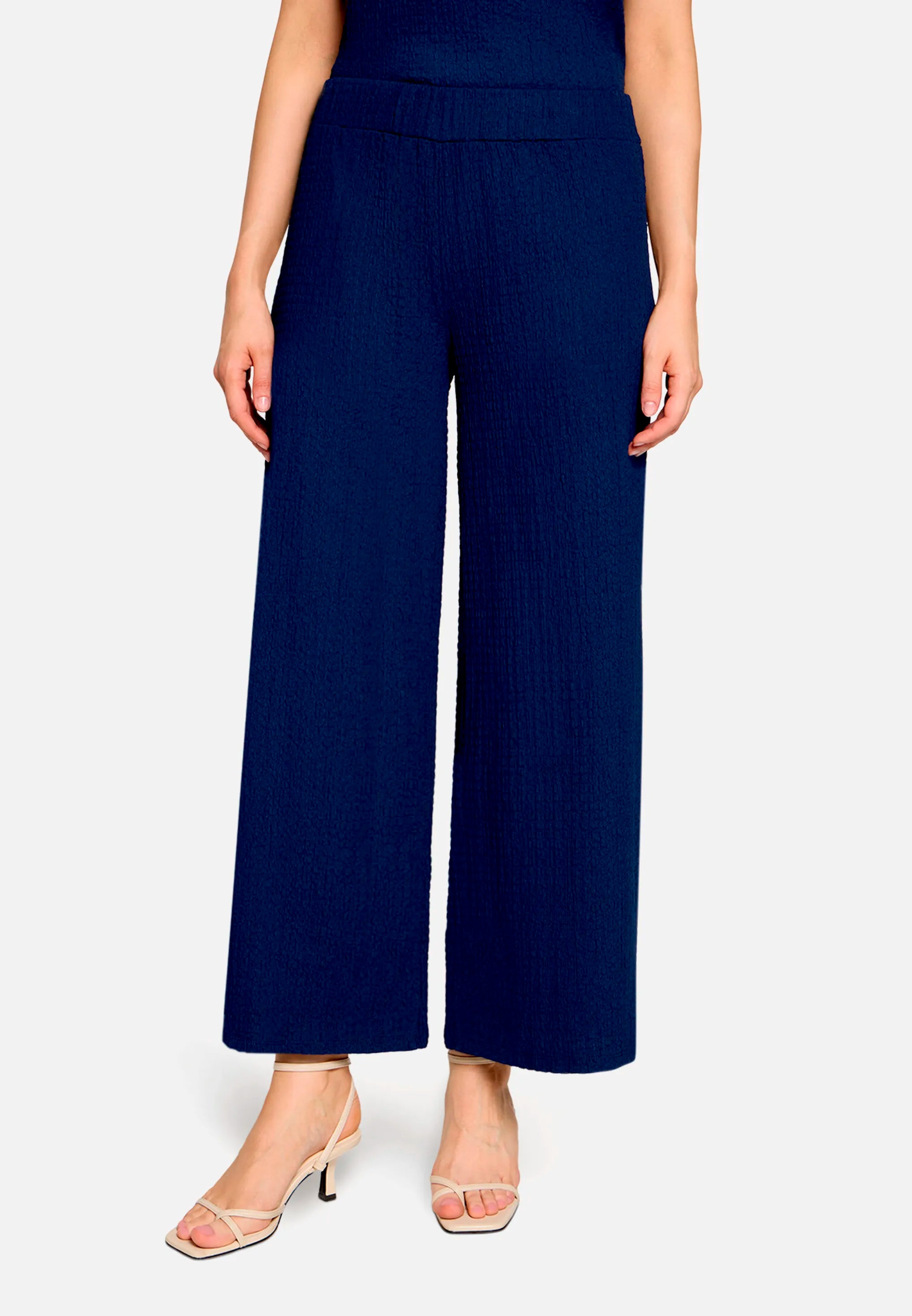Betty Barclay Ocean Cavern Women Culottes with Elastic Waistband SKU: 6155-1821_8359 Image 01