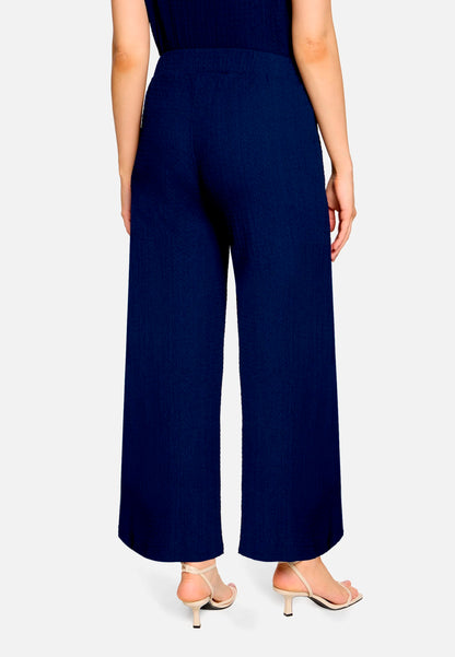 Betty Barclay Ocean Cavern Women Culottes with Elastic Waistband SKU: 6155-1821_8359 Image 03