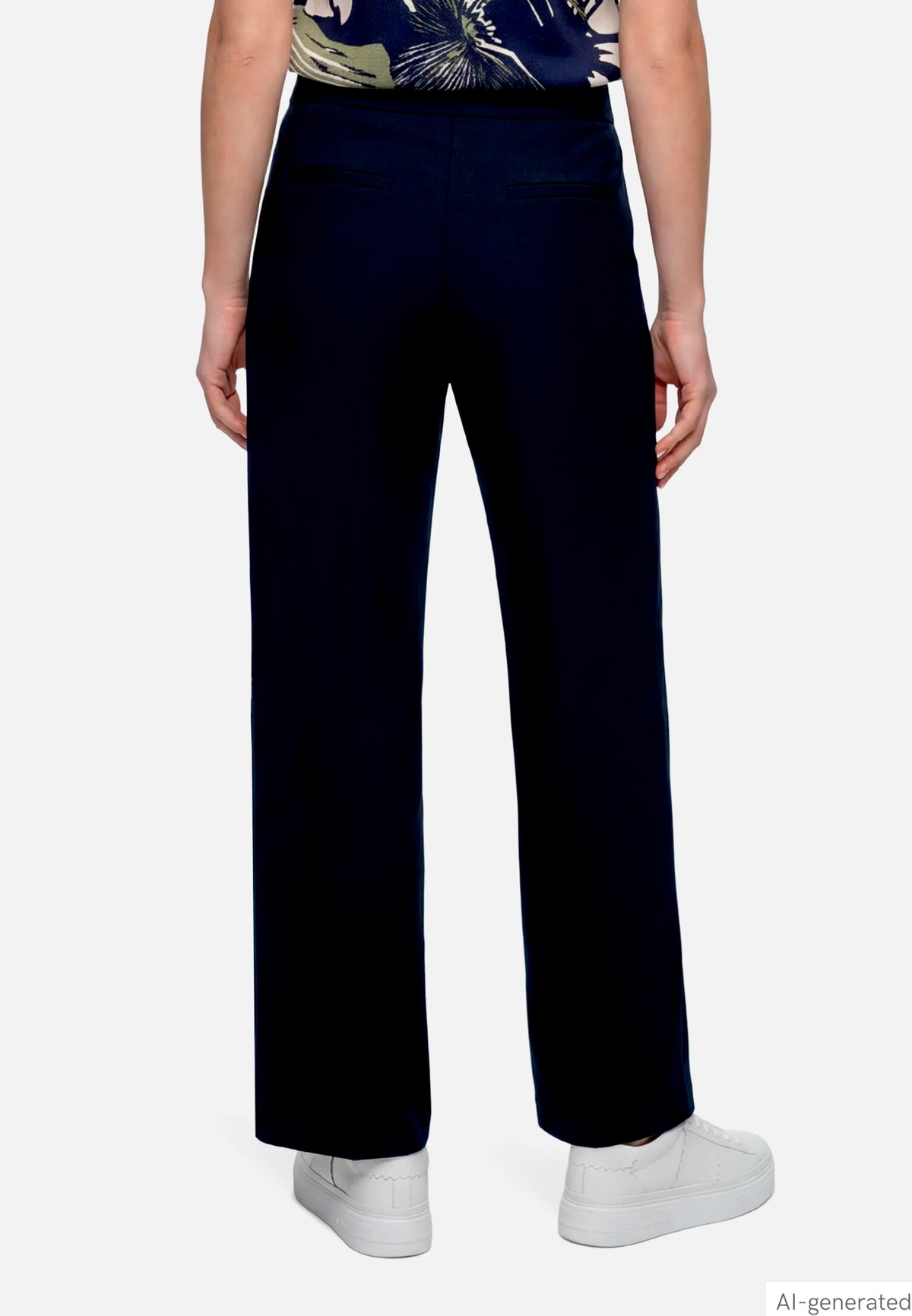 Betty Barclay Dark Sky Women Pull-On Trousers with Rhinestones SKU: 6155-8065_8345 Image 03