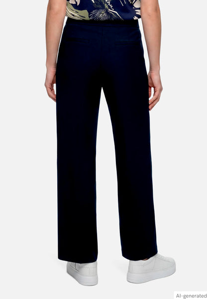 Betty Barclay Dark Sky Women Pull-On Trousers with Rhinestones SKU: 6155-8065_8345 Image 03