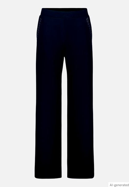 Betty Barclay Dark Sky Women Pull-On Trousers with Rhinestones SKU: 6155-8065_8345 Image 04