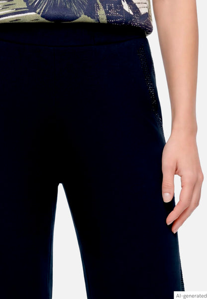 Betty Barclay Dark Sky Women Pull-On Trousers with Rhinestones SKU: 6155-8065_8345 Image 06