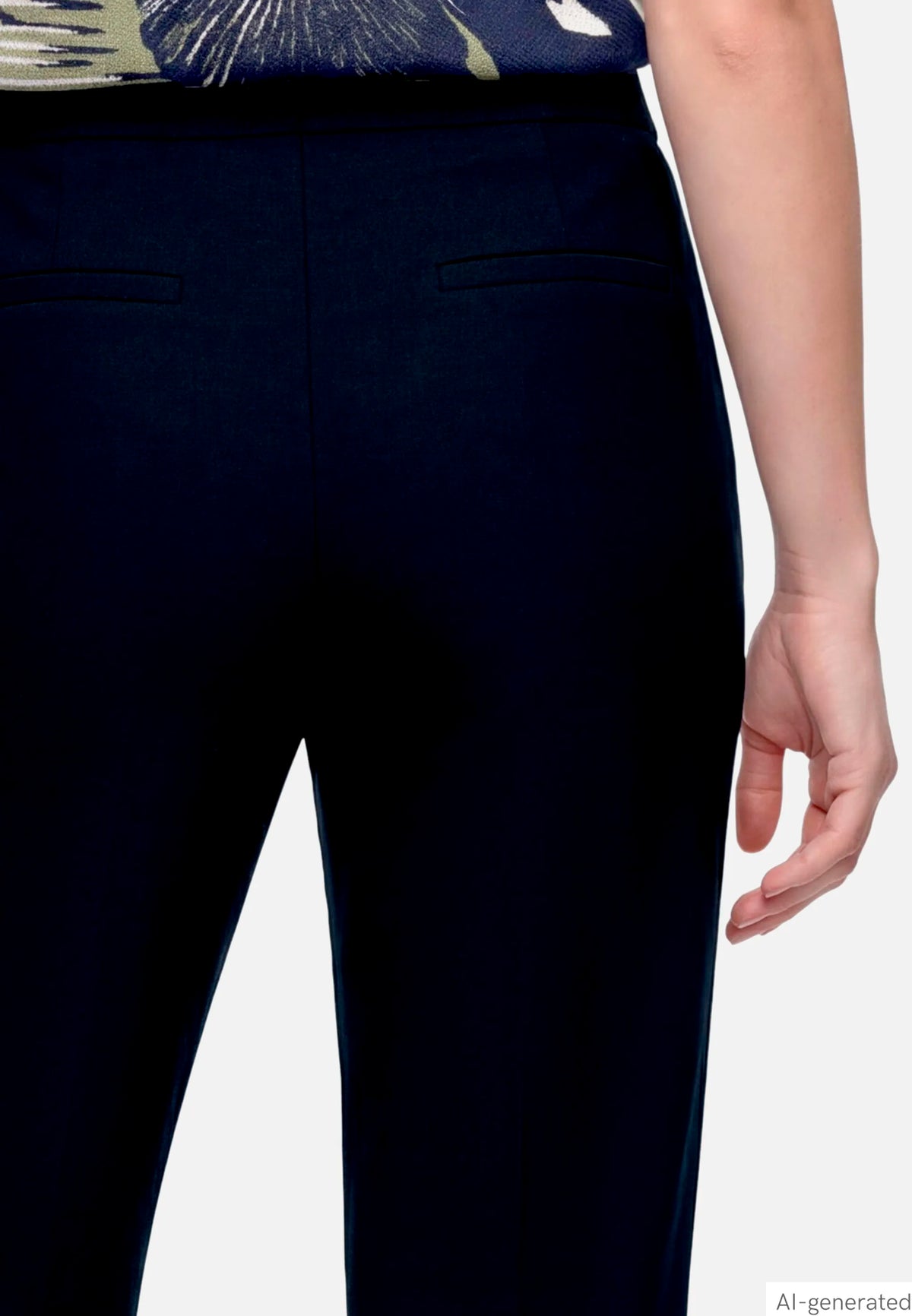 Betty Barclay Dark Sky Women Pull-On Trousers with Rhinestones SKU: 6155-8065_8345 Image 07