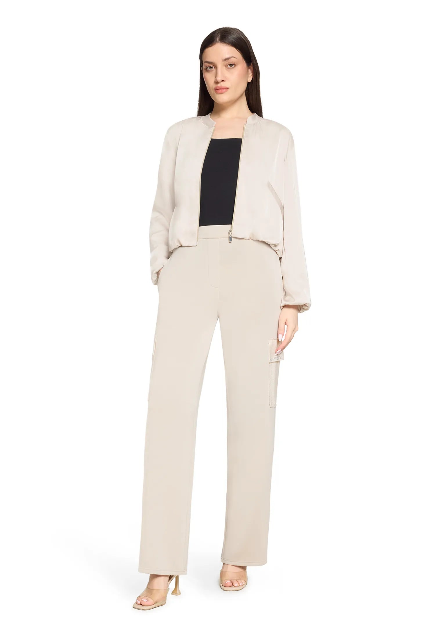 Betty Barclay Light Beige Women Slip-On Trousers SKU: 6156-1837_9106 Image 02