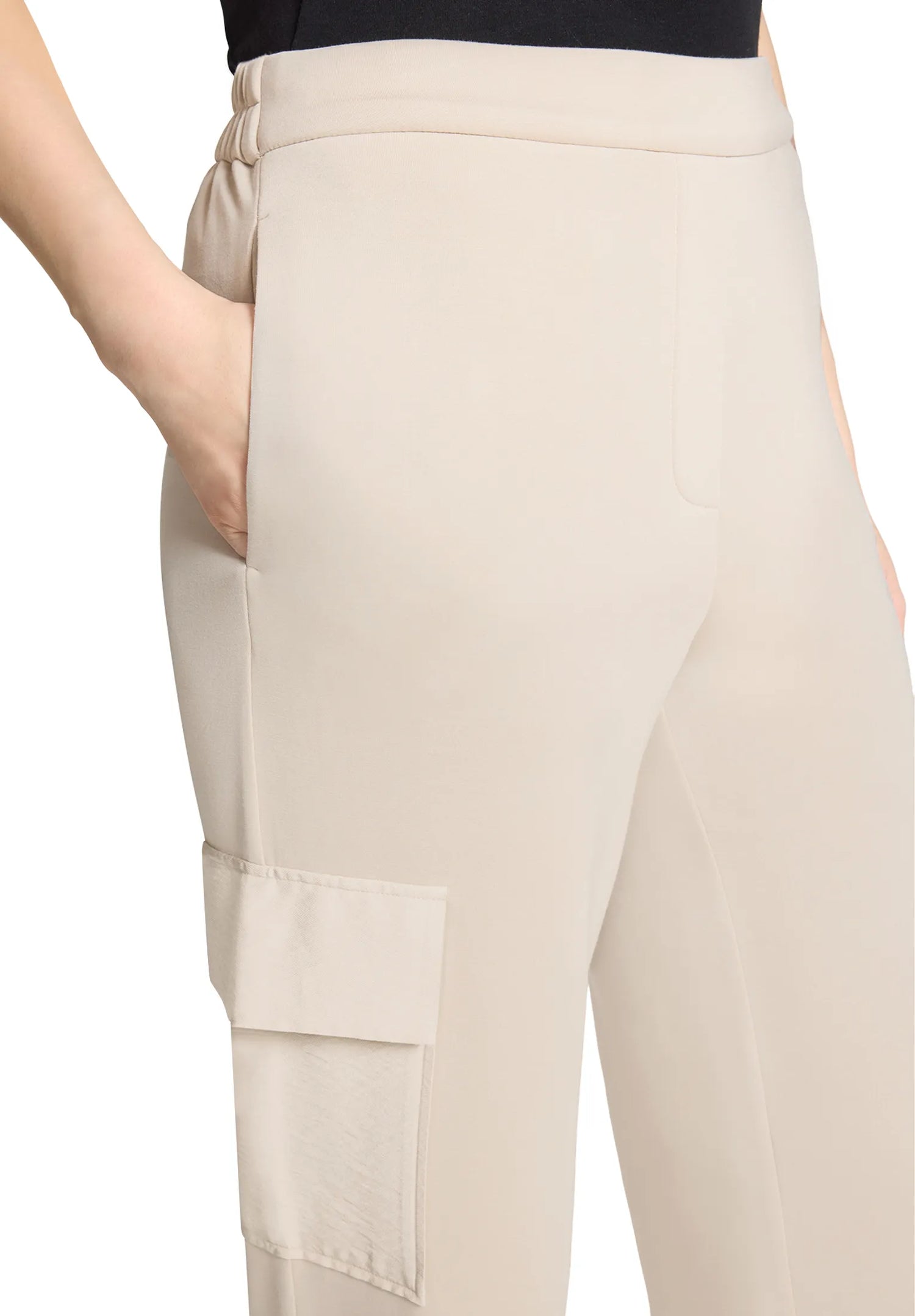Betty Barclay Light Beige Women Slip-On Trousers SKU: 6156-1837_9106 Image 05