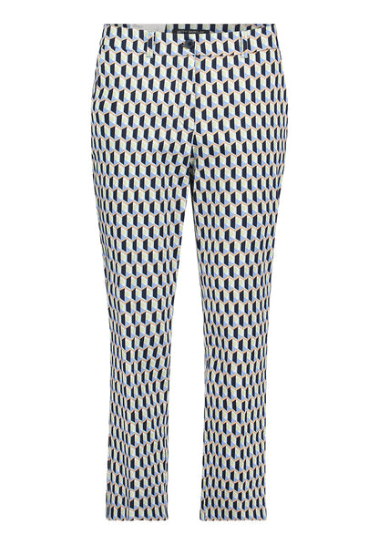 Betty Barclay Blue/Green Women Business Trousers with a Crease SKU: 6157-1857_8850 Image 02