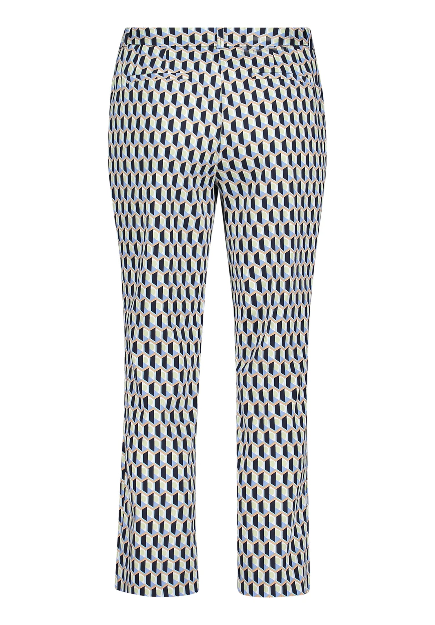 Betty Barclay Blue/Green Women Business Trousers with a Crease SKU: 6157-1857_8850 Image 07