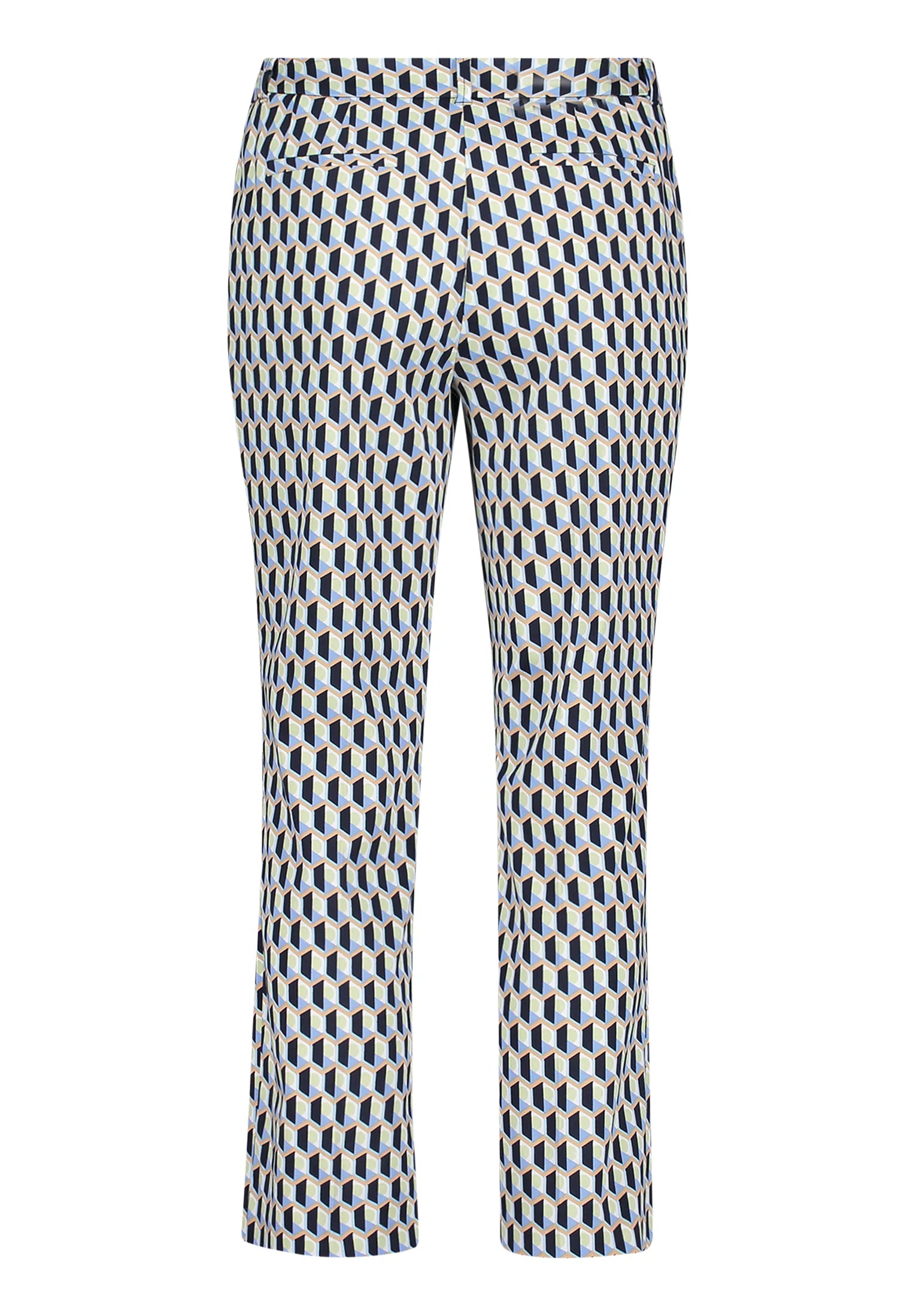 Betty Barclay Blue/Green Women Business Trousers with a Crease SKU: 6157-1857_8850 Image 07
