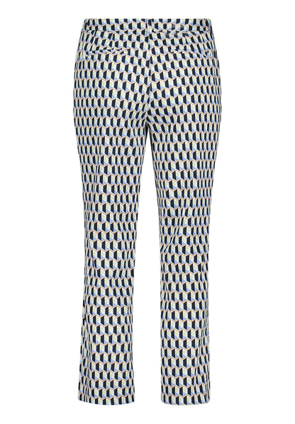 Betty Barclay Blue/Green Women Business Trousers with a Crease SKU: 6157-1857_8850 Image 07