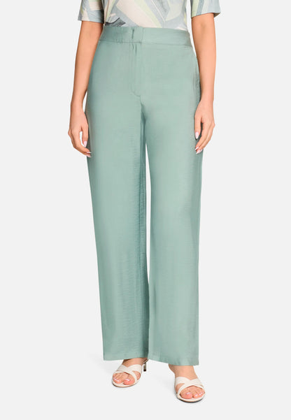 Betty Barclay Chinois Green Women Solid Color Marlene Trousers SKU: 6164-1836_9194 Image 02