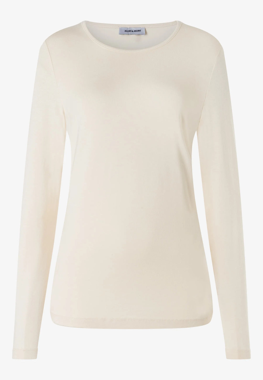 More &amp; More Powder Creme Women Long-Sleeve T-Shirt SKU: 61640577_M0031 Image 02