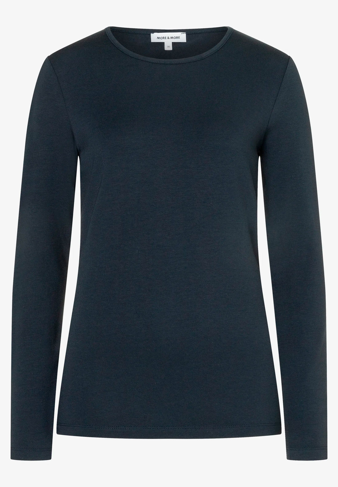 More &amp; More Marine Women Long-Sleeve T-Shirt SKU: 61640577_M0375 Image 02