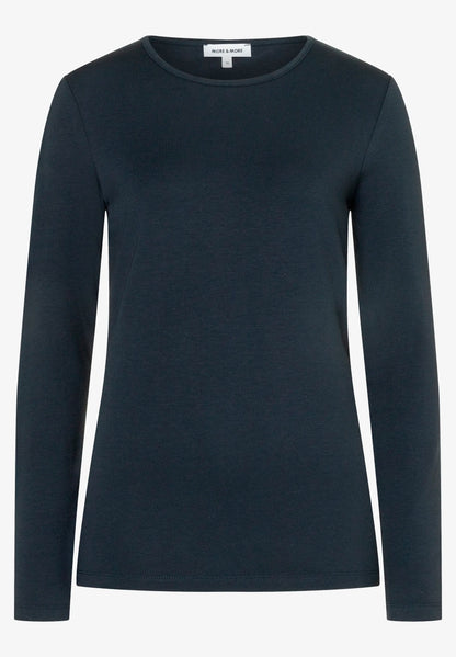 More &amp; More Marine Women Long-Sleeve T-Shirt SKU: 61640577_M0375 Image 02