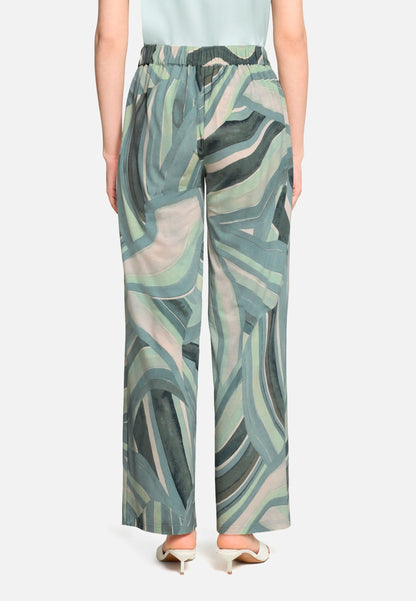 Betty Barclay Mint/Green Women Pull-On Trousers with Side Pockets SKU: 6166-1833_5806 Image 04