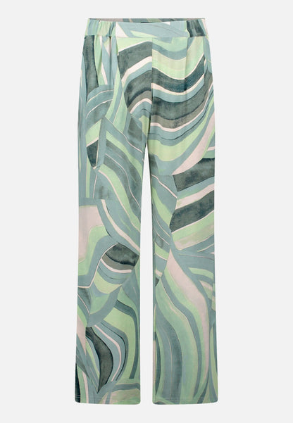 Betty Barclay Mint/Green Women Pull-On Trousers with Side Pockets SKU: 6166-1833_5806 Image 05