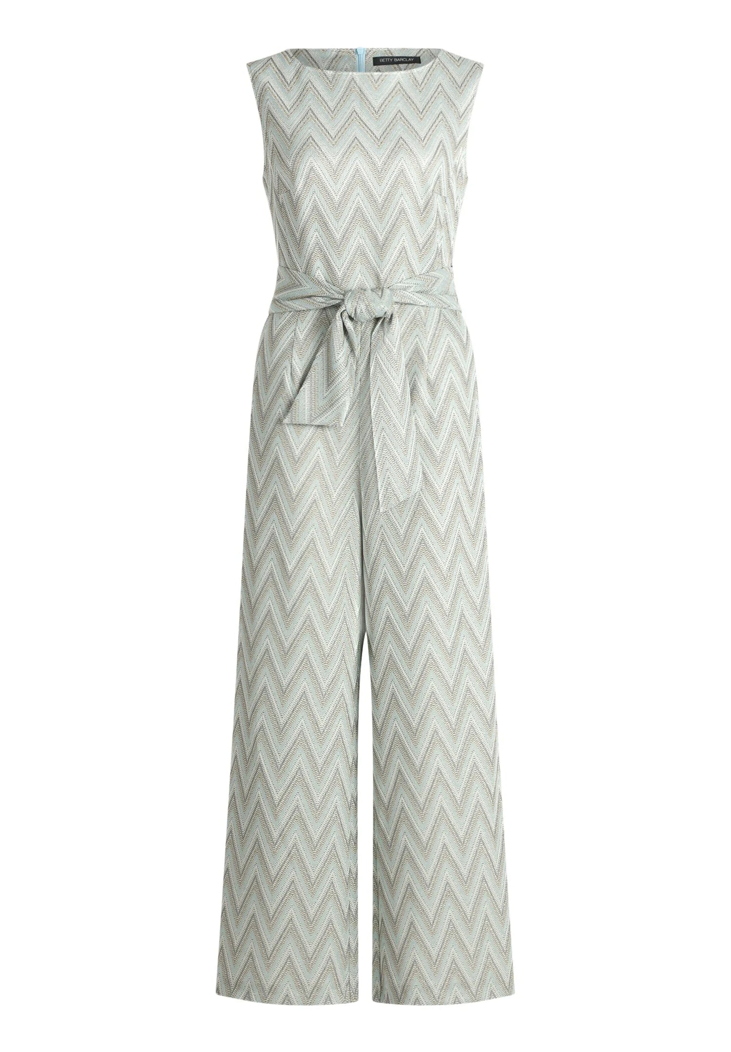 Betty Barclay Blue/Green Women Jumpsuit with Tie Belt SKU: 6174-1919_8850 Image 01