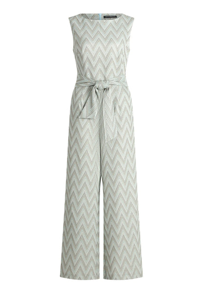 Betty Barclay Blue/Green Women Jumpsuit with Tie Belt SKU: 6174-1919_8850 Image 01
