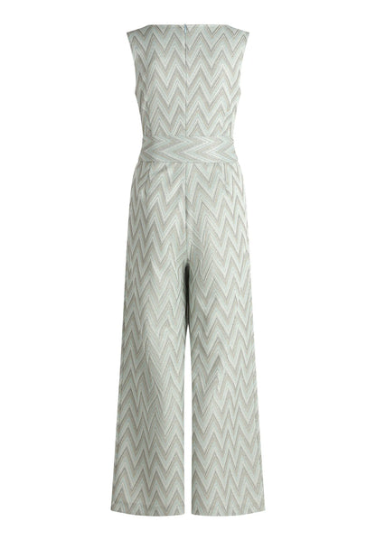 Betty Barclay Blue/Green Women Jumpsuit with Tie Belt SKU: 6174-1919_8850 Image 03