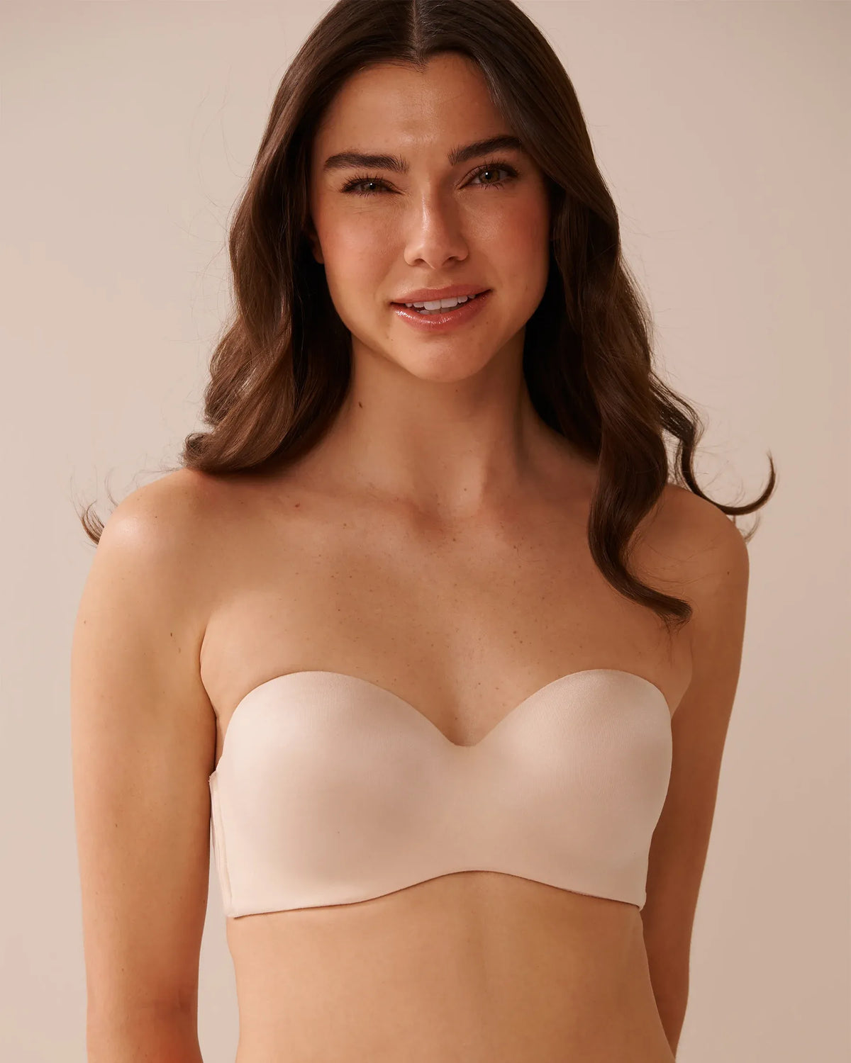 La Vie en Rose Champagne Women Lightly Lined Memory Foam Strapless Bra in Different Cup Sizes SKU: 618-112-0-00_20001 Image 04
